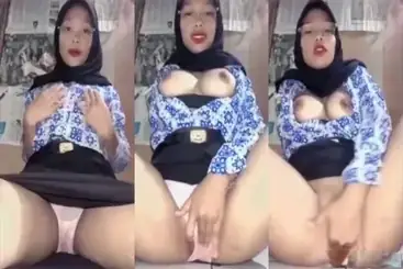 Bokep Indo Hijab Kacamata SMA Batik Colmek - BokepAnime