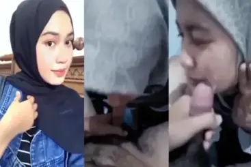 Hijab Cantik Sepong Jumbo Sampai Crot Di Muka